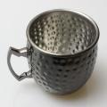 530ml 18 Ounces Moscow Mule Mug Stainless Steel Hammered Beer Cup