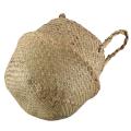 Seagrass Wickerwork Basket Rattan Foldable Hanging Woven Dirty Size S