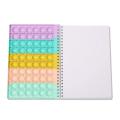 A5 Finger Bubble Silicone Cover Notebook for School Home (b1)