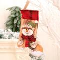 Christmas Stocking Santa Claus Candy Sock Bag Hanging Decor Gift, B