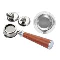 58mm Stainless Steel Coffee Machine Handle Bottomless Portafilter,a