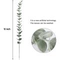 24 Pcs Artificial Eucalyptus Leaf Stem 15 Inch for Wedding Decor