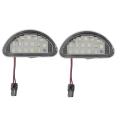 Car License Number Plate Light Lamps for Toyota Aygo Rear 2005-2014