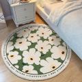 Nordic Living Room Carpet Non-slip Bedroom Round Carpets -60cm