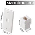 8 Pieces Ethernet Wall Plate, Rj45 Female to Female Inline Coupler