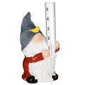 Rain Gauges Gnome with Glass Rain Gauge for Rain In Patio Lawn Decor