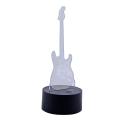 3d Electric Guitar Night Light 7 Color Led Change Press Switch