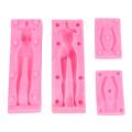 Doll Body Shape Silicone Mold 3d Soft Candy Tool Woman