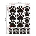 Home Bedroom Wall Stickers Mobile Wallpaper Dog Paw Waterproof
