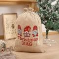 Santa Sacks Christmas Gift Drawstring Canvas Santa Bag Large Santa, A