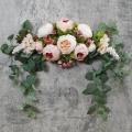 Peony Artificial Wedding Flowers Arch Arrange Door Lintel Wreath (a)