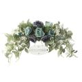 Artificial Rose Flower Swag with Welcome Sign Faux Flower Branches B