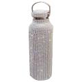 Stainless Steel Diamond Thermos Bottle, Sparkling Insulated Bottle A