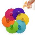 6pcs New Cute Anti-dust Silicone Glass Cup Cover Coffee Mug Cover