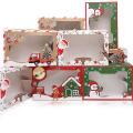Christmas Cookie Boxes with Clear Window Paper Xmas Treat Candy Boxes
