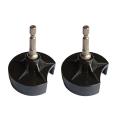 2pcs Knitting Machine Adapter with Hex Steel Bit for Drill Black