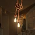 E27 Hemp Rope Vintage Pendant Ceiling Light (does Not Contain Bulbs)