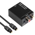 Digital to Analog Audio Converter Optical (spdif/toslink)and Rca(l/r)