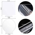 2mm Acrylic Sheet Clear for Led Light Base Signs Diy Display 6 Pcs