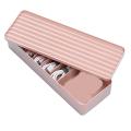 Data Cable Storage Box Dust-proof Power Cord Storage Cable(pink)