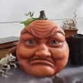 Fall Fake Pumpkin with Rich Expression for Halloween Decoration A