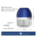 Mini Electric Garlic Chopper Usb Charging Masher Machine Sturdy White