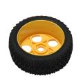 4pcs/set Rc Car Rubber Tires for 811 8sc 94885 84-801 Yellow