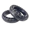 2pcs Electric Scooter Solid Tyre Honeycomb Absorber Tire Black