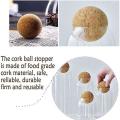 2 Pieces Wooden Cork Wine Stopper, for Wine Bottle 2.1 Inch/ 5.5 Cm