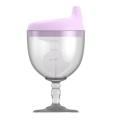 150ml Baby Goblet Water Bottle with Duckbill Mouth Shape Pink