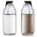 Glass Salt and Pepper Shakers with Lid, for Kitchen, Container
