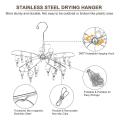 Stainless Steel Foldable Drying Hanger,with 20 Clips,for Towels