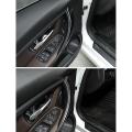 2pcs Abs Interior Door Handle Cover for -bmw Carbon Fiber Style