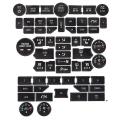 Car Air Conditioning Climate Radio Repair Kit Decals for Saab 3rd