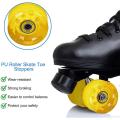 8 Pack 32x58mm,82a Quad Roller Skate Wheels with Bearing,yellow