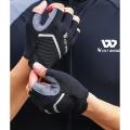 West Biking Cycling Bike Half Short Finger Gloves,black M