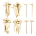 40 Pcs Mini Wooden Hammers Wood Crab Seafood Crab Lobster