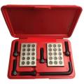 23 Hole Precision Gauge 1-2-3 Inch Gauge Block with Screw Wrench