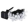 7m 50 Light Led Solar Bubble Ball Light String Outdoor Waterproof, C