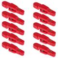 10pcs Padded Snap Weight Line Leader Release Clip Red