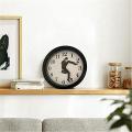 Creative Wall Clock Sweep Seconds Silent Ministry Of Clock Black