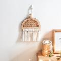 Simple Wall Hanging Pendants Woven Bamboo Creative Gifts Tassel B