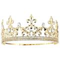 Gold King Crown for Men Adjustable Imperial Medieval Birthday