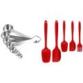Chef Measuring Spoons, Stainless Steel Metal - Set Of 7
