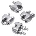 2mm 1/16 Inch Stainless Steel Wire Rope Cable Clamp Fastener 24pcs