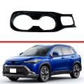 For Toyota Corolla Cross Car Cup Holder Frame Cover Bright Black B