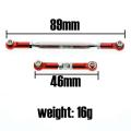 Servo Link Rod with Tie for Mn D90 Fj45 Mn99s Rc Car Parts,red
