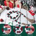 165 Pcs Christmas Wood Beads for Craft Farmhouse Xmas Home Decor Diy