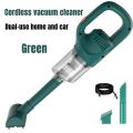 Portable Handheld Dry and Wet Small Cordless Vacuum Cleaner Green