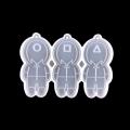 5pcs Squid Game Silicone Mold for Diy Handmade Ornaments Key Chain